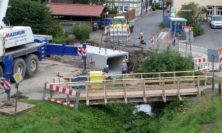 Bild 5: Brückenbau am Grubenweg 2015 - Foto: Frank Koch