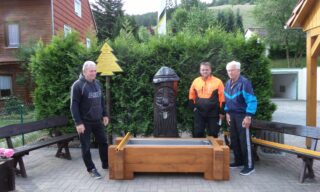 Neuer Brunnen vor der Tourist-Information Frank Koch, Carsten Henkel, Dieter Bormann